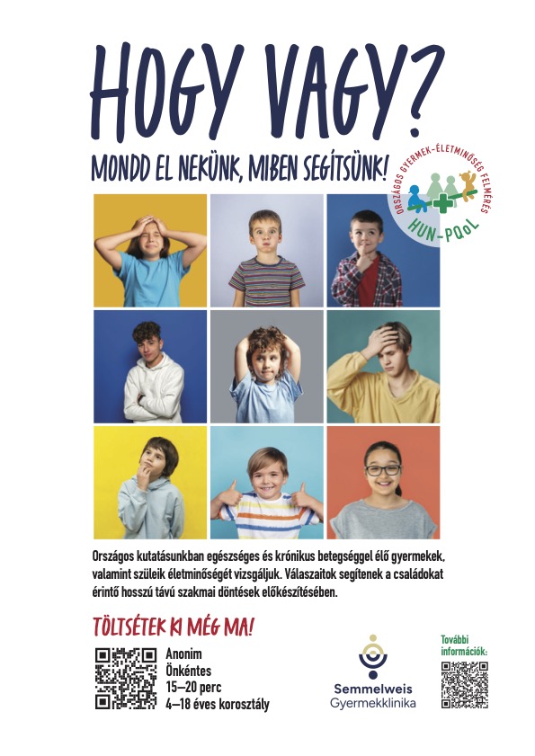 Segítsük a gyermekegészségügyi kutatást! 👨‍👩‍👧‍👦